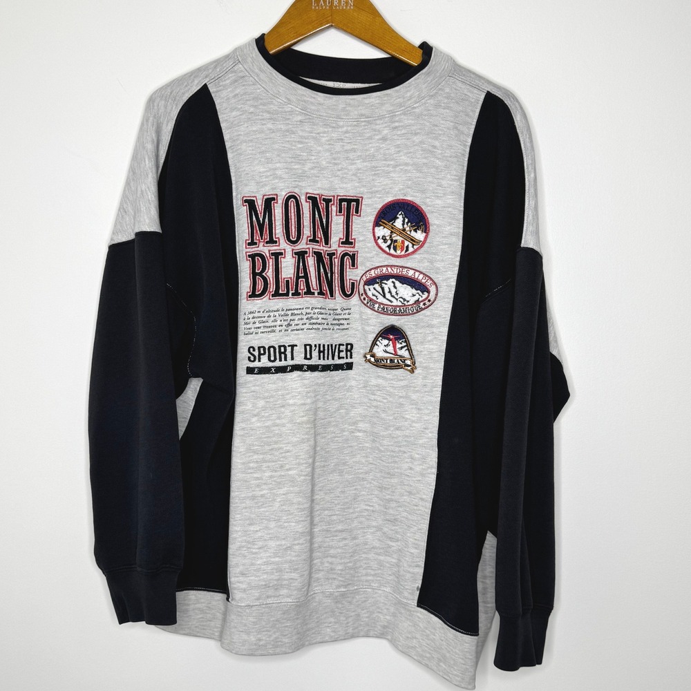 Vintage Express‎ Mont Blanc Sport D'HIver Sweatshirt Large